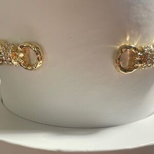 Bp Gold Plating Bracelet With CZ Accents Hinged